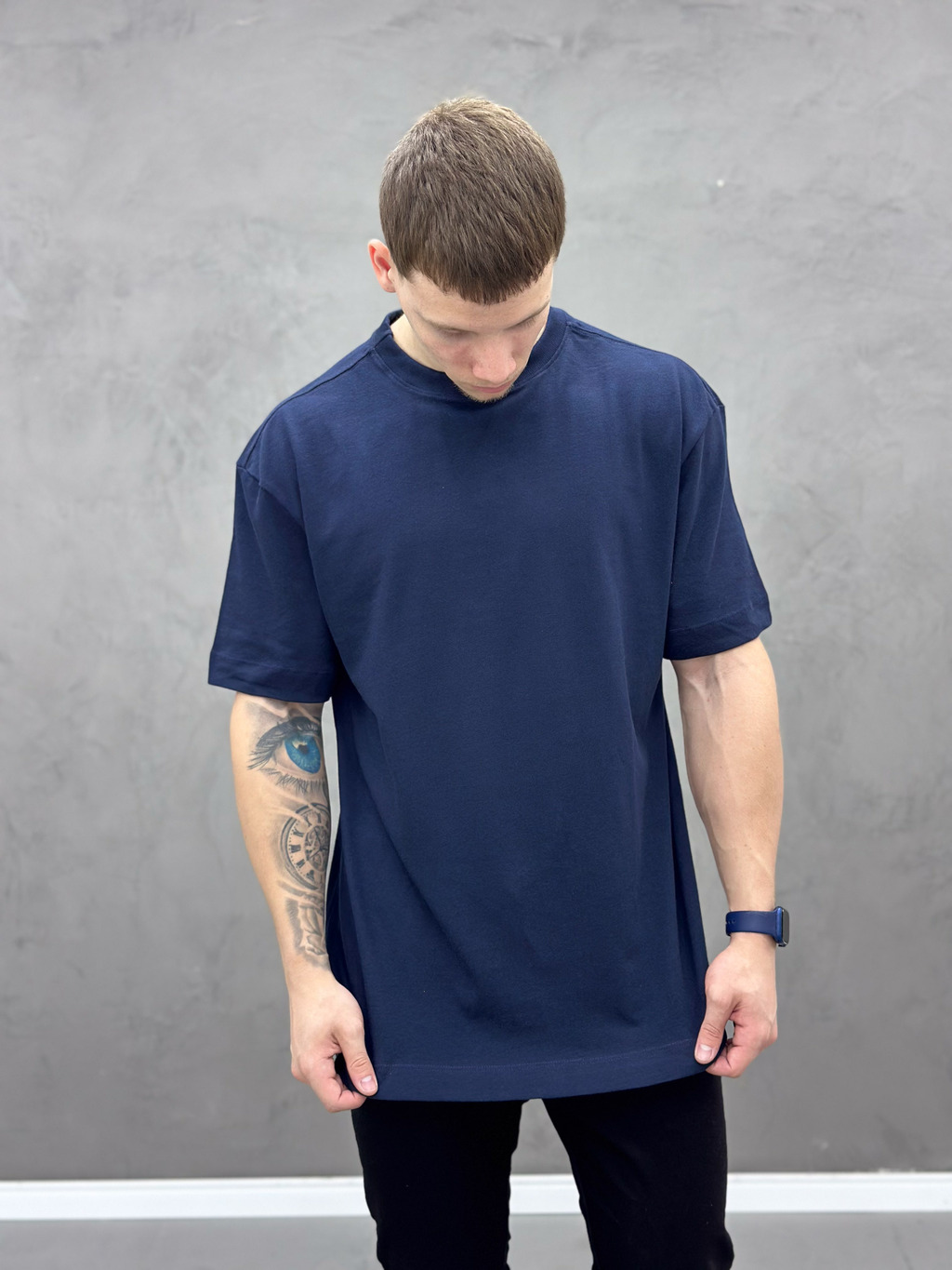 Camisa Oversized Resilient Azul Marinho Caunt Jeans