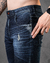 Calça Skinny Jeans Destroyed Escura Holding Power©️ - comprar online