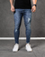 Calça Skinny Jeans Escura Destroyed T400®️ - Caunt Jeans