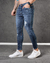 Calça Skinny Jeans Escura Destroyed T400®️ - loja online