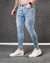 Calça Skinny Jeans clara Destroyed T400®️ - loja online