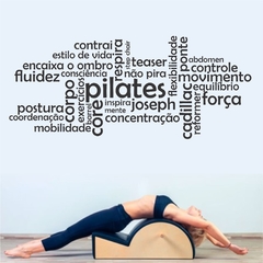 Adesivo Decorativo Parede Pilates Palavras