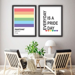 Conjunto de Quadros Decorativos LGBT Pride Day