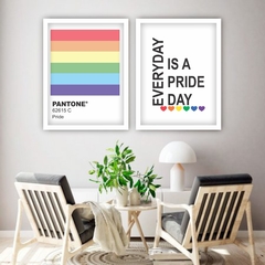Conjunto de Quadros Decorativos LGBT Pride Day - comprar online