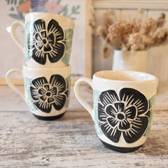 Mugs Estilo Esgrafiado