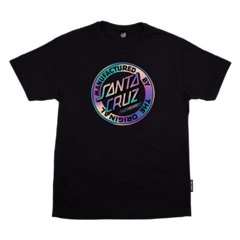 Camiseta Santa Cruz Vivid MFG Dot Black. Confeccionada em 100% algodão. Camiseta manga curta. Costas lisa. Gola careca.