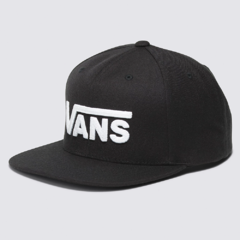 Boné Vans Drop V II Black Snapback. Confeccionado em 80% acrílico e 20% lã. Ajustável no snapback. Tamanho único. Boné 6 panel.