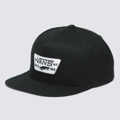 Boné preto da marca Vans. Icônico, o Full Patch é um boné ajustável pelo snapback. Possui patch "Vans skateboarding" centralizado e bordado. Fabricado em 100% algodão. Produto importado. Ajustável no snapback.