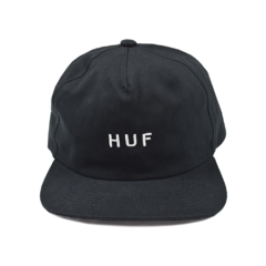 Boné HUF Dat Hat Logo Metal Black. Bordado HUF na parte da frente. Confeccionado em 100% algodão. Boné 6 panel. Tamanho único.