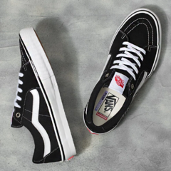 Tênis Vans SK8 Low Skate Black White - comprar online