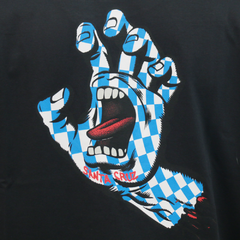 Camiseta Santa Cruz Arch Check Hand Black - Ratus Skate Shop