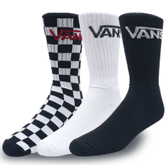 Pack de meias com 03 pares da marca de skate Vans. Cores variadas, veste do 41 ao 45.