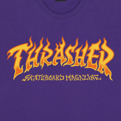 Camiseta Thrasher Fire Logo Roxo - comprar online