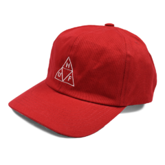 Boné HUF Essentials Triple Triangle Curved Red na internet