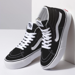 Tênis Vans SK8-Hi Plataforma 2.0 Black/White na internet