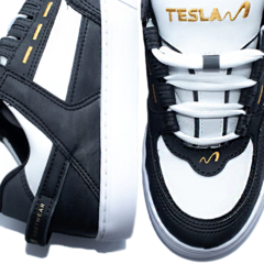 Tênis Tesla Coil Black/White/Gold - Ratus Skate Shop