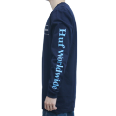 Camiseta HUF ML Essentials Domestic Box Navy - Ratus Skate Shop