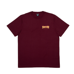 Camiseta Thrasher x SC Flame Dot Vinho - comprar online