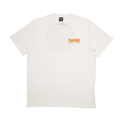 Camiseta Thrasher x SC Flame Dot Off White - comprar online