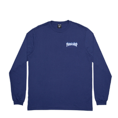 Camiseta Thrasher x SC Flame Dot ML Azul - comprar online