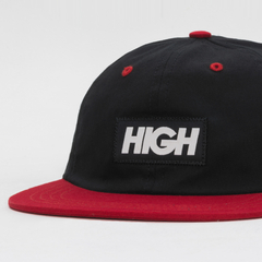 Boné High 6 Panel Logo Black/Red na internet