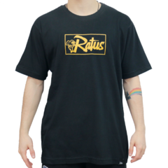 Camiseta Ratus Box Logo Black Yellow. Confeccionada em 100% algodão. Possui gola careca. Produto 100% nacional.