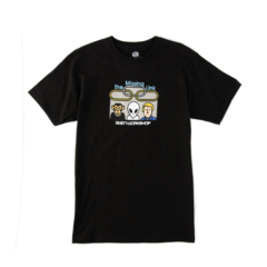 Camiseta da marca de skate Alien Missing Link Preto. Confeccionada em 100% Algodão. Possuí gola careca. Mangas curtas.