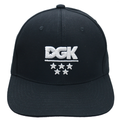 Boné DGK Snapback All Star Black. Boné 6-panel snapback. Composição: 100% algodão.