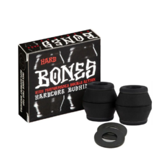 Amortecedor Bones Bushing Hard Black com embalagem e componentes adicionais.