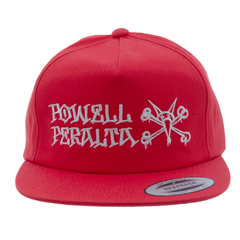 Boné Snapback Powell-Peralta Red. Confeccionado em 100% algodão. Bordado Powell Peralta na frente. Ajustável no snapback. Tamanho único.