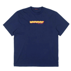 Camiseta Independent Bounce Navy. Confeccionada em 100% algodão. Estampa em silk.
