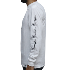 Camiseta HUF X Frazetta Sacrifice ML White - Ratus Skate Shop