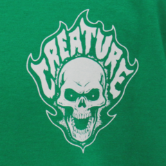 Camiseta Creature Bonehead Flame Verde na internet