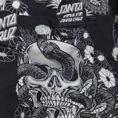 Camisa Santa Cruz Botanic Skull Black na internet