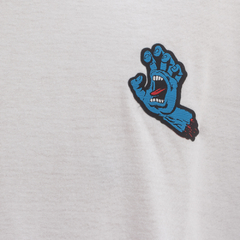 Camiseta Santa Cruz Screaming Hand Bottom White - Ratus Skate Shop