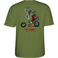 Camiseta Powell Peralta Chopper Bike Green. Produto orginial e importado. Estampa em silk nas costas, em grande escala. Estampa em silk no lado esquerdo, altura do peito. Camiseta manga curtas.