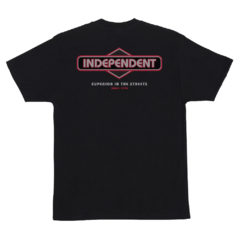 Camiseta Independent Diamond GroundWorks Black. Costuras reforçadas. Confeccionada em 100% algodão.