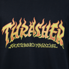 Camiseta Thrasher Fire Logo Black - comprar online