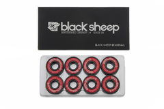 Rolamento para skate da marca Black Sheep. Linha "Black" do fabricante, um rolamento de alta performance e velocidade.