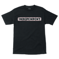 Camiseta Independent Bar Logo Black. Confeccionada em 100% algodão. Possui gola careca.