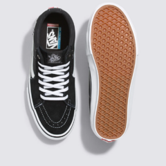 Tênis Vans Skate Jeff Grosso Mid Black White Emo Leather na internet