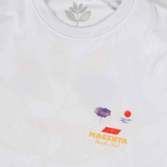 Camiseta Magenta Beach Club White - Ratus Skate Shop