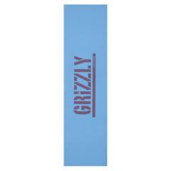 Lixa Grizzly Necessities Blue. Produto importado. Estampa central em preto com o logo da marca. Fundo em azul claro.