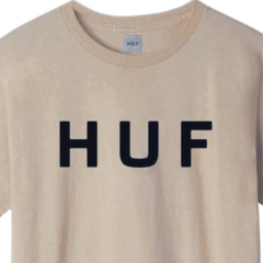 Camiseta Huf Essencial OG Logo Beige - comprar online