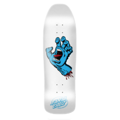 Shape Maple Santa Cruz Screaming Hand Blue 9.35. Cor: Branco. Tamanho: 9.375. Composição: 100% maple canadense. Possui 7 folhas de madeira maple prensadas individualmente.