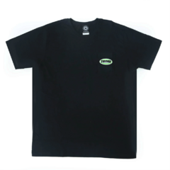 Camiseta da marca de skate Thrasher Eclipse Patch Black na cor preta com patch logo bordado. Confeccionada em 100% algodão.