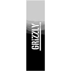 Lixa Grizzly Rang Stamp Black. Lixa de skate importada. Possui logo da marca em branco e degradê do preto ao cinza claro.
