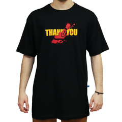 Camiseta da marca de skate Thank You Revenge. Confeccionada em 100% Algodão. Possuí gola careca. Estampa em silk. 