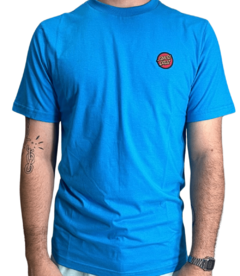 Camiseta Santa Cruz Classic Dot Chest Blue. Confeccionada em 100% algodão. Costas lisa. 