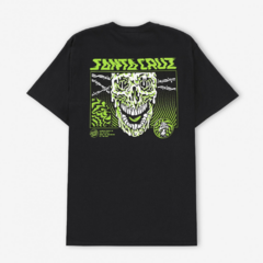 Camiseta SC Toxic Skull Black, estampa em silk emborrachado nas costas em grande escala